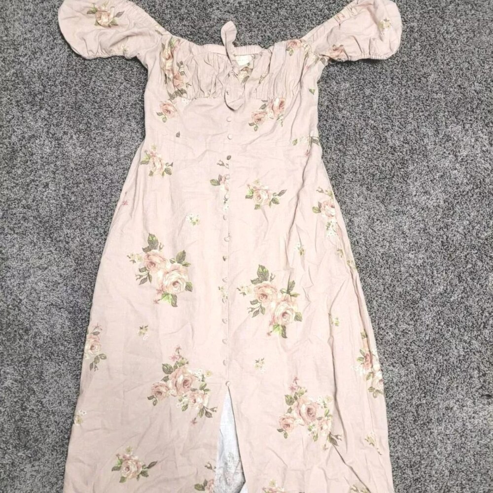 Women's Altar'd State Floral Long Maxi Length Dress Size L LARGE NWT Gorgeous!